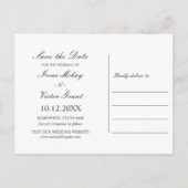 Anemone Blush | Floral Chic WEDDING bewaar de datu Aankondigingskaart (Achterkant)