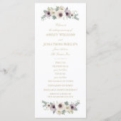 Anemone Boeket Trouwprogramma Programma (Voorkant)