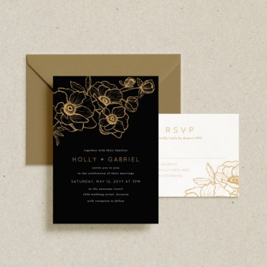 Anemone Bouquet Mariage RSVP