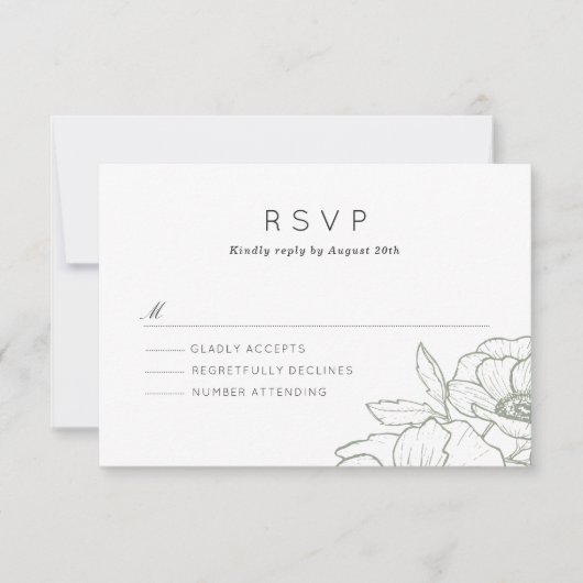 Anemone Bouquet Mariage RSVP (Devant)