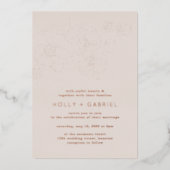 Anemone Bouquet Wedding Folie Uitnodiging (Voorkant)