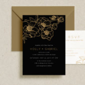 Anemone Bouquet Wedding Invitation Kaart