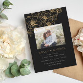 Anemone Bouquet Wedding Invitation Kaart