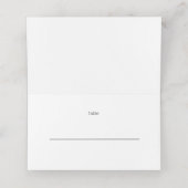 Anemone Bouquet Wedding Place Card (Binnenkant ongevouwen)