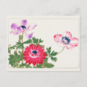 Anemone coronaria door Tanigami Konan Briefkaart