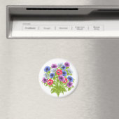 Anemone de Caen Jardin Fleurs Magnet (In Situ (Lave-vaisselle))
