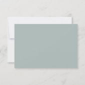 Anemone en Eucalyptus Weddenschap RSVP Reactie Kaartje (Achterkant)