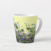 Anemone en Geranium Cust. Gele latte Mok (Rechterhoek)