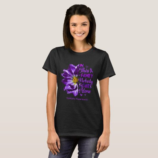 Anemone Epilepsie Bewustzijn Kostuums Niemand vech T-shirt (Voorkant volledig)