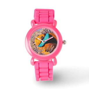 Anemone Fish Girl's Roze Glitter Horloge