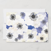 Anemone Flowers Bat Mitzvah Uitnodiging (Achterkant)