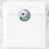 Anemone Flowers Bedankt voor uw aankoop Ronde Sticker (Tas)
