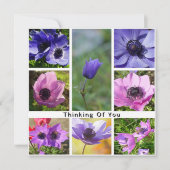 Anemone Fotocollage 'Denk aan Jou' Save The Date (Voorkant)