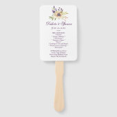 Anemone Garden Floral Boho Modern Wedding Ceremony Handwaaier (Voorkant)