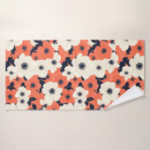 Anémone gras et chic (Serviette de bain)