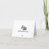 Anemone-kaart Bedankkaart (Achterkant)