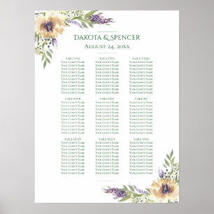 Anemone Lavender Schoenen Paarse 10-zitplaatsen Poster