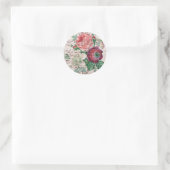 Anemone Music Shabby Chic Ronde Sticker (Tas)