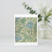 "Anemone"-ontwerp (textiel) Briefkaart (Staand voorkant)