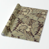 Anemone Pattern van William Morris Cadeaupapier (Uitgerold)