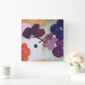 Anemone Spring Flowers Vierkante Klok (Huis)