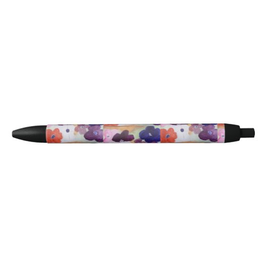 Anemone Spring Flowers Zwarte Inkt Pen (Voorkant)
