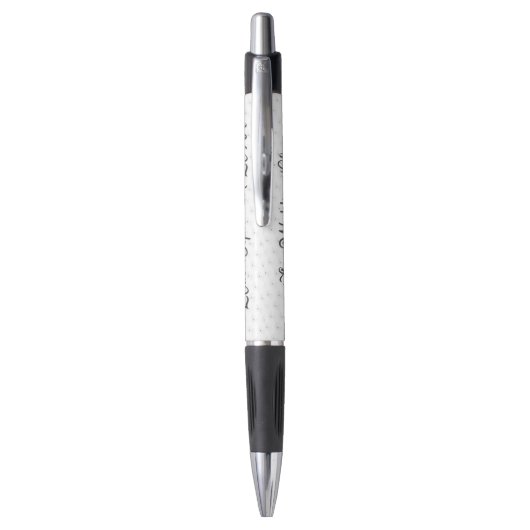 ~Anemone Sur Stylo Blanc (Dos (Vertical))