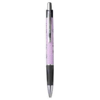 ~Anémone sur stylo lilas clair