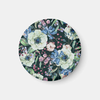 Anemone Wilde Bloemen: Vintage Waterverf Patroon Magneet
