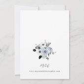 Anemone Winter White Floral Wedding- VC Kaart (Achterkant)