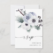 Anemone Winter Wit Bloem zonder maaltijd RSVP (Voorkant)