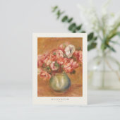 Anemonen bloeien in een vaas Auguste Renoir Briefkaart (Staand voorkant)