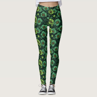 Anemonen Bloem Sportkleding Anemonen Accent Verjaa Leggings