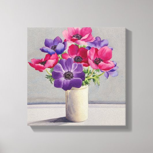 Anemonen Canvas Afdruk (Voorkant)