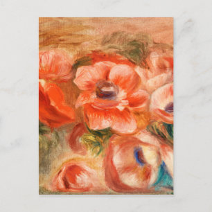 Anemonen door Renoir Impressionist Painting Briefkaart