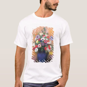 Anemonen en lila in een Blauwe Vase na 1912 T-shirt