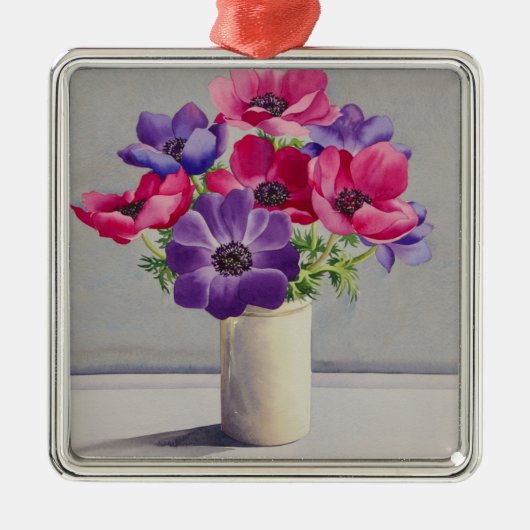 Anemonen Metalen Ornament (Voorkant)