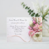 Anemonen, ranunculus, lint kaart (Staand voorkant)