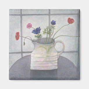 Anemones and Poppies 2008 jug bloemen nog steeds Magneet