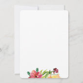 Anémones dans l'Aquarelle Invitation (Dos)