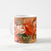 Anémones de Renoir Impressionniste Peinture Mug (Devant gauche)
