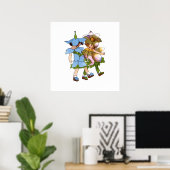 Anemones en Bluets Poster (Thuiskantoor)