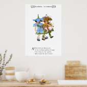 Anemones en Bluets Poster (Keuken)