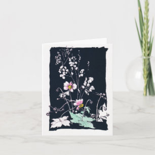 Anemones en Money Plant Kaart