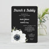 Anémones noir et blanc Couples Invitations de douc (Debout devant)