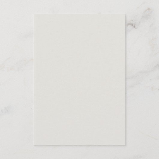 Anémones peintes - Carte de réception (Dos)