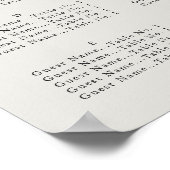 Anémones peintes - Tableau de sièges alphabétiques (Coin)