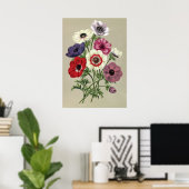 Anemones poster (Thuiskantoor)