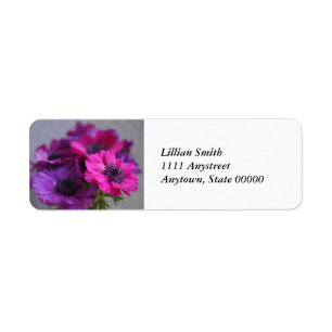 anemones retouradreslabels etiket