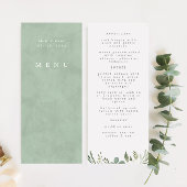 Anemones Sage & Dusty Eucalyptus Weddenschap Menu